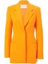 Carolina Herrera Colorblocked Sash Jacket In Orange