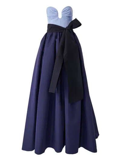 Carolina Herrera Colourblock Gown