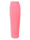 Carolina Herrera Column-design Slit Maxi Skirt In Pink