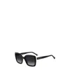 Carolina Herrera Contrast-border Square-frame Sunglasses In Black
