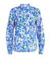 Carolina Herrera Floral-print Blouse In Blue