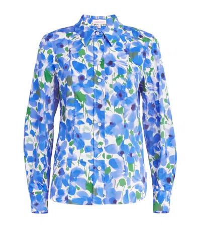 CAROLINA HERRERA COTTON FLORAL SHIRT