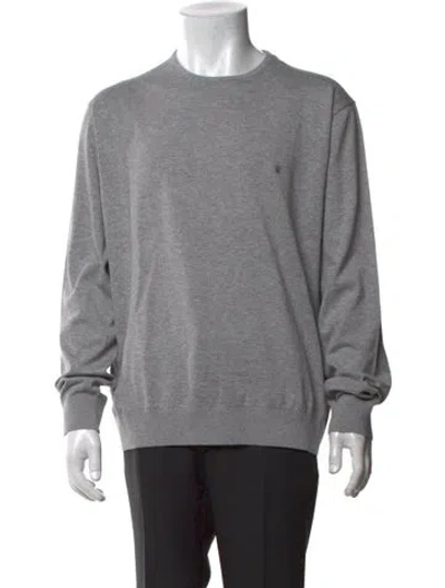 Pre-owned Carolina Herrera Crew Neck Long Sleeve Pullover W/ Tags In Grey