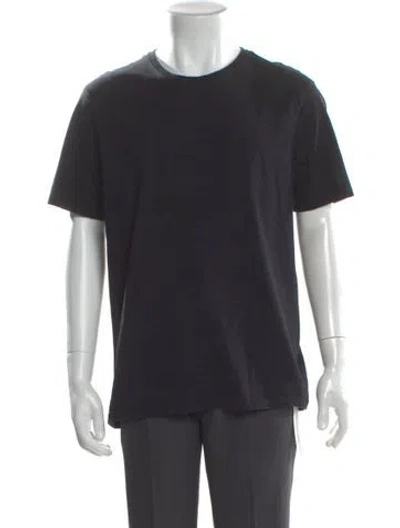 Pre-owned Carolina Herrera Crew Neck Short Sleeve T-shirt In Gray