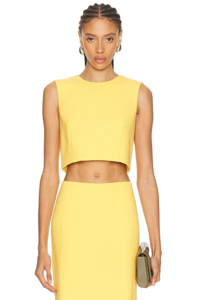 CAROLINA HERRERA CREWNECK CROPPED TOP