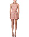 Carolina Herrera Crewneck Snap Front Dress