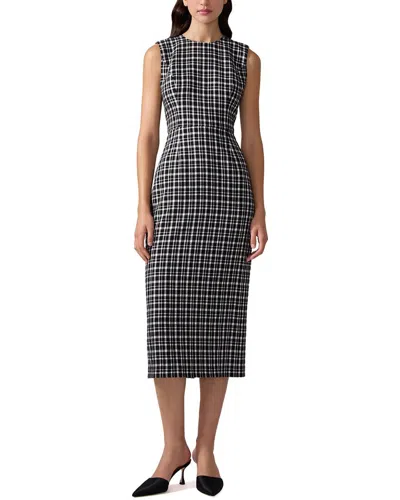 CAROLINA HERRERA CAROLINA HERRERA CREWNECK WOOL-BLEND MIDI DRESS