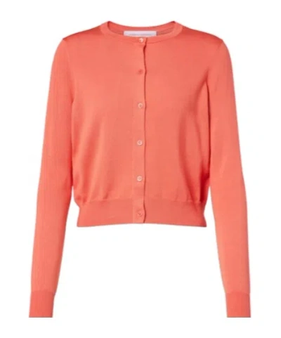 Carolina Herrera Cropped Silk And Cotton Cardigan In Animal Print