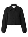 Carolina Herrera Cropped Wool Jacket In Black