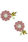 Carolina Herrera Crystal Daisy Earrings