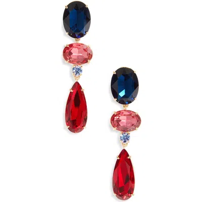 Carolina Herrera Crystal Drop Earrings In Multi