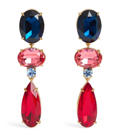 Carolina Herrera Crystal Drop Earrings