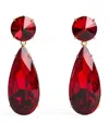 Carolina Herrera Crystal Drop Earrings In Red