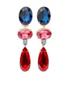 Carolina Herrera Crystal Drop Earrings In Multi