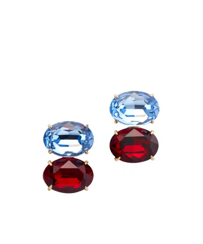 Carolina Herrera Crystal Earrings In Multi