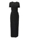 Carolina Herrera Crystal-embellished Maxi Dress In Black
