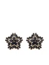 Carolina Herrera Crystal Snowflake Earrings In Black