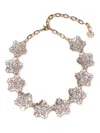 Carolina Herrera Crystal Snowflake Necklace In Brown