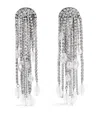 Carolina Herrera Teardrop Tassle Clip-on Earrings In Silver