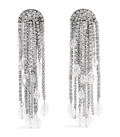 CAROLINA HERRERA CRYSTAL TASSEL EARRINGS