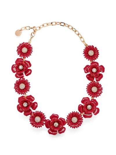 Carolina Herrera Crystal-embellished Necklace In Pink