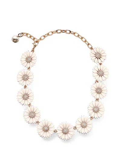 Carolina Herrera Crystal-embellished Necklace In Gold