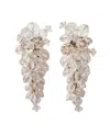 Carolina Herrera Cz Clear Bead Cluster Short Earrings In Neutral