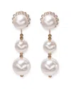 Carolina Herrera Cz Crystal Scallop Drop Earrings