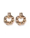 Carolina Herrera Cz Double Twist Door Knocker Earrings