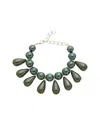 Carolina Herrera Cz Pearl Teardrop Bracelet