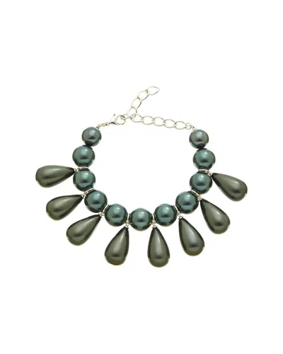 Carolina Herrera Cz Pearl Teardrop Bracelet