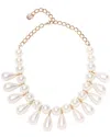 Carolina Herrera Cz Pearl Teardrop Necklace