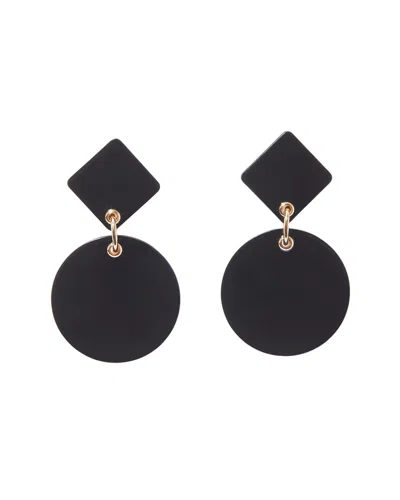 Carolina Herrera Cz Plexi Shapes Small Earrings In Black