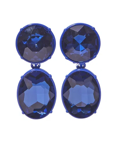 Carolina Herrera Cz Tonal Crystal Earrings In Purple