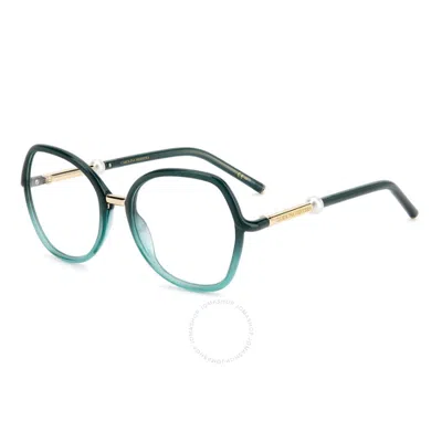 Carolina Herrera Demo Butterfly Ladies Eyeglasses Her 0080 0601 53 In Metallic