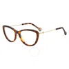 Carolina Herrera Demo Cat Eye Ladies Eyeglasses Ch 0021 005l 54