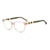 Carolina Herrera Demo Cat Eye Ladies Eyeglasses Ch 0048 03io 53