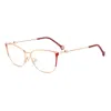 Carolina Herrera Demo Cat Eye Ladies Eyeglasses Her 0116 0588 57 In Gold