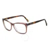 Carolina Herrera Demo Cat Eye Ladies Eyeglasses Her 0208 0nux 55