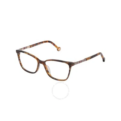 Carolina Herrera Demo Cat Eye Ladies Eyeglasses Vhe838 0777 53 In Metallic