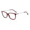 Carolina Herrera Demo Rectangular Ladies Eyeglasses Ch 0072 0lhf 54