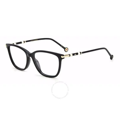 Carolina Herrera Demo Square Ladies Eyeglasses Ch 0027 0807 55 In Black