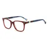 Carolina Herrera Demo Square Ladies Eyeglasses Ch 0047 0xae 52 In Red