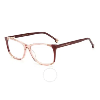 Carolina Herrera Demo Square Ladies Eyeglasses Ch 0066 0c19 53 In Pink