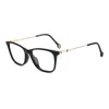 Carolina Herrera Demo Square Ladies Eyeglasses Her 0118/g 0807 52 In Black
