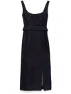 Carolina Herrera Denim Midi Dress In Blue