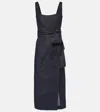 Carolina Herrera Denim Midi Dress In Blue