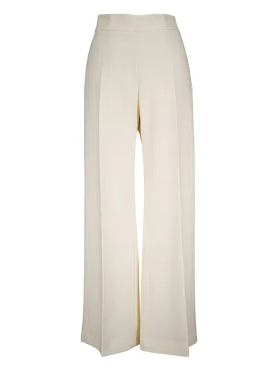 Carolina Herrera Diane Pressed-crease Palazzo Pants In Neutral