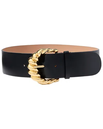 Carolina Herrera Door Knocker Buckle Belt In Black