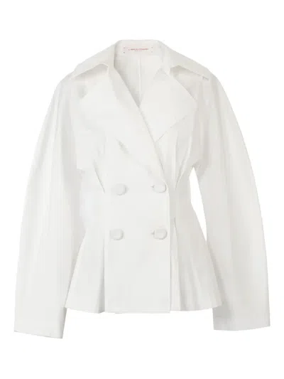 Carolina Herrera Double-breasted Shirt In White